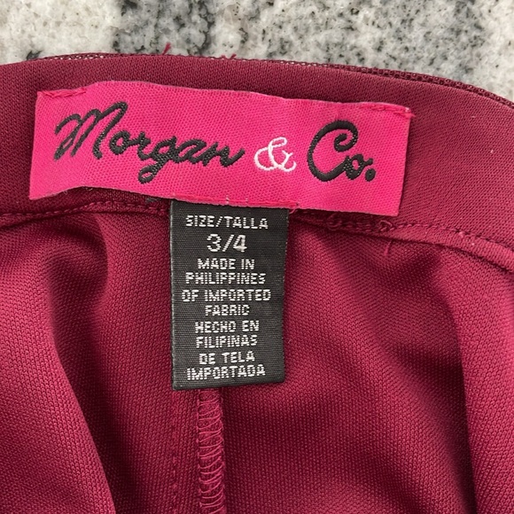 Beautiful Morgan & Co. Women’s/Junior Burgundy Mini Dress Size 3/4 New - Picture 11 of 13